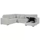 Devonshire Gray Sleeper Sectional with Storage Chaise