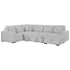 Devonshire Gray Sleeper Sectional with Storage Chaise