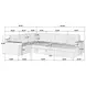 Devonshire Gray Sleeper Sectional with Storage Chaise