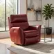 Stardust Palermo Crimson Leather Power Headrest Rocker Recliner