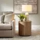Langston Natural Oatmeal Round Side Table