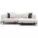 Madera Oatmeal 2 Piece Modular RAF Chaise Sectional with Pillows