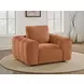 Burnett Burnt Orange Upholstered Lounge Chair