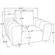 Burnett Burnt Orange Upholstered Lounge Chair