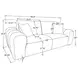 Burnett Ivory 91" Sofa