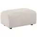 Burnett Ivory Upholstered Rectangular Ottoman