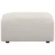 Burnett Ivory Upholstered Rectangular Ottoman