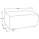 Burnett Ivory Upholstered Rectangular Ottoman