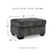 Lonoke Gunmetal Ottoman