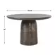 Alden Dark Golden Bronze Outdoor 48" Round Bistro Table