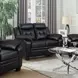 Finley Black 58" Loveseat