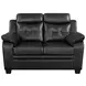 Finley Black 58" Loveseat