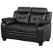 Finley Black 58" Loveseat