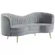 Sophia Grey 74" Loveseat