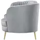 Sophia Grey 74" Loveseat