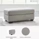 Avenal Park Flannel Ottoman