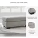 Avenal Park Flannel Ottoman