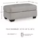 Avenal Park Flannel Ottoman
