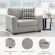 Avenal Park Flannel Chair And A Half