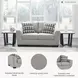 Avenal Park Flannel 71" Loveseat