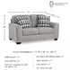 Avenal Park Flannel 71" Loveseat