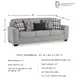 Avenal Park Flannel 97" Sofa