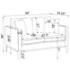 Apperson Light Gray 56" Loveseat