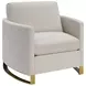 Corliss Beige Velvet Chair