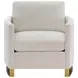 Corliss Beige Velvet Chair