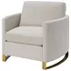 Corliss Beige Velvet Chair