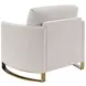 Corliss Beige Velvet Chair
