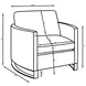 Corliss Beige Velvet Chair