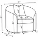 Rainn Latte Upholstered Chair