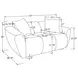 Destino Greige 72" Loveseat