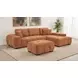 Octavia Orange 2 Piece Modular Sectional