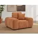 Octavia Orange Upholstered Lounge Chair