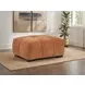 Octavia Orange Upholstered Rectangular Ottoman