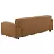 Buxton Orange Leather 91" Sofa