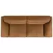 Buxton Orange Leather 91" Sofa