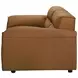 Buxton Orange Leather 74" Loveseat