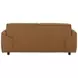 Buxton Orange Leather 74" Loveseat