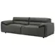 Buxton Graphite Leather 91" Sofa
