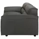Buxton Graphite Leather 91" Sofa