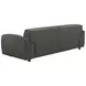 Buxton Graphite Leather 91" Sofa