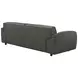 Buxton Graphite Leather 91" Sofa