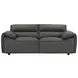 Buxton Graphite Leather 74" Loveseat