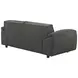 Buxton Graphite Leather 74" Loveseat