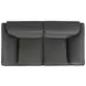 Buxton Graphite Leather 74" Loveseat