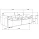 Buxton Graphite Leather 74" Loveseat
