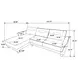 Caspian White LAF Sectional